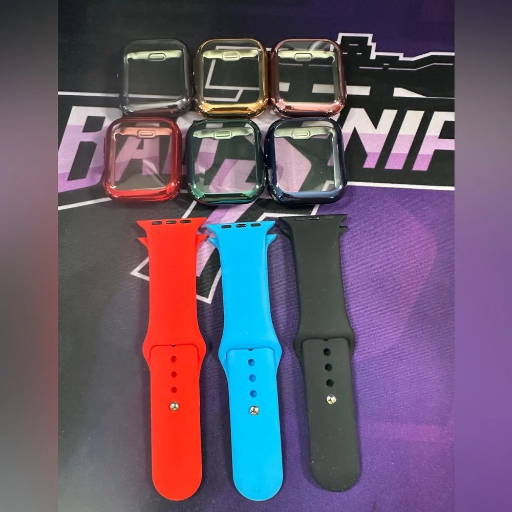 Apple Smartwatch Bands (3) & Covers (6)